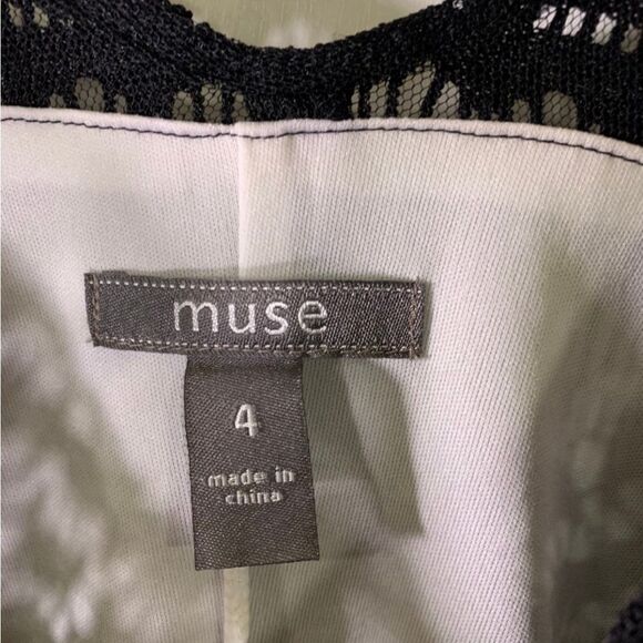 Muse Size 4 Black Lace‎ Dress - Picture 3 of 4